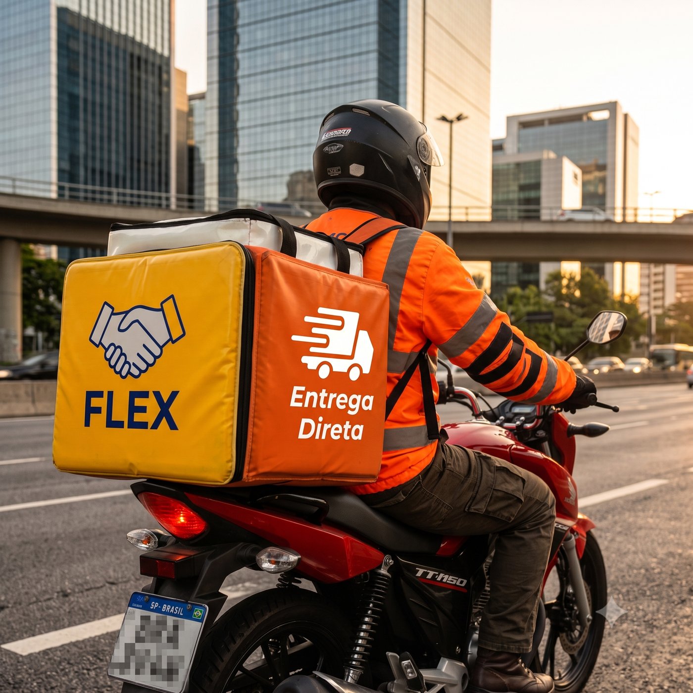 Motoboy SARATH Express com bag Mercado Livre Flex e Shopee Entrega Direta em BH